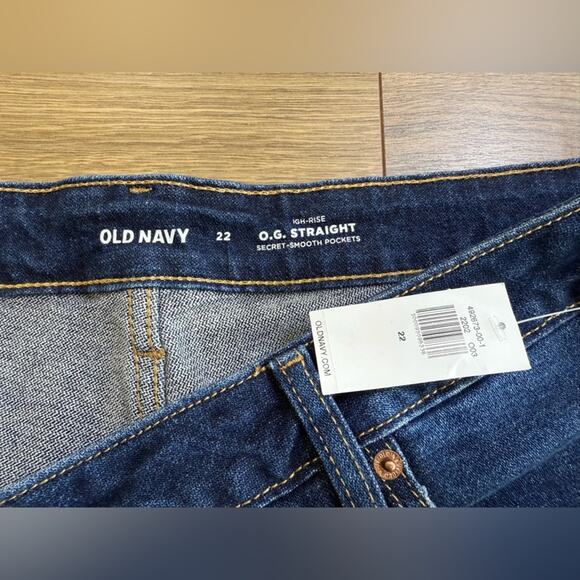 NWT Old Navy High Rise O.G. Straight Leg Secret Smooth Pockets Jeans Size 22 - Picture 5 of 10